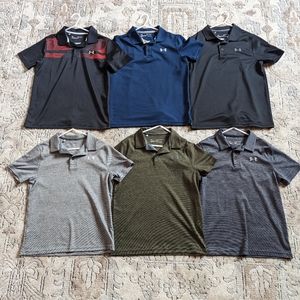Set of 6 boy's Under Armour polos